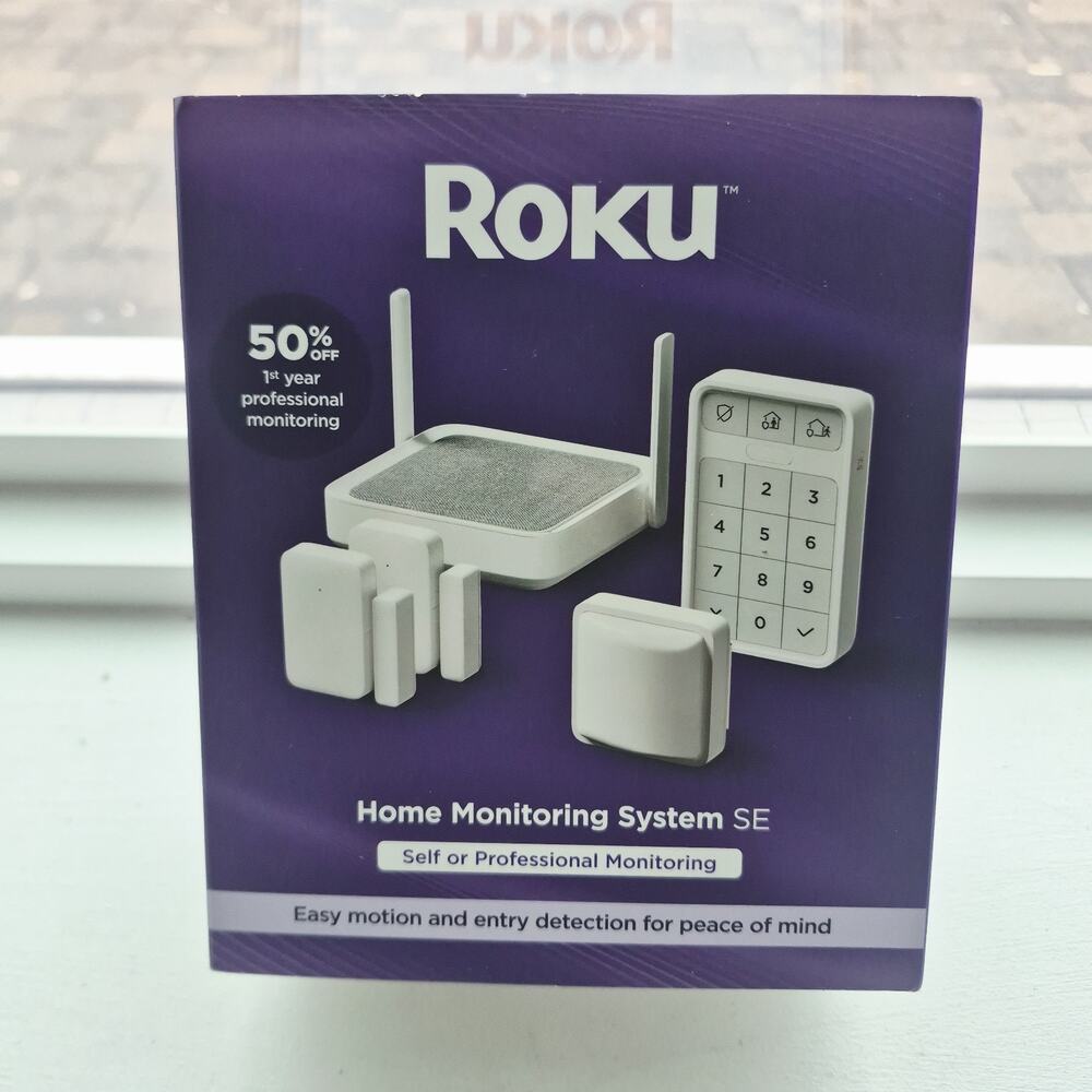 Roku Home Monitoring System SE 5-Piece Kit - SS1000R Smart Security - New
